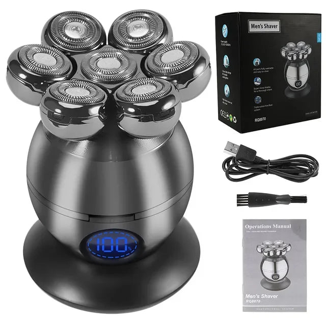 Rasoir Électrique 7D Premium - Rasage Flottant Ultra-Précis pour Homme