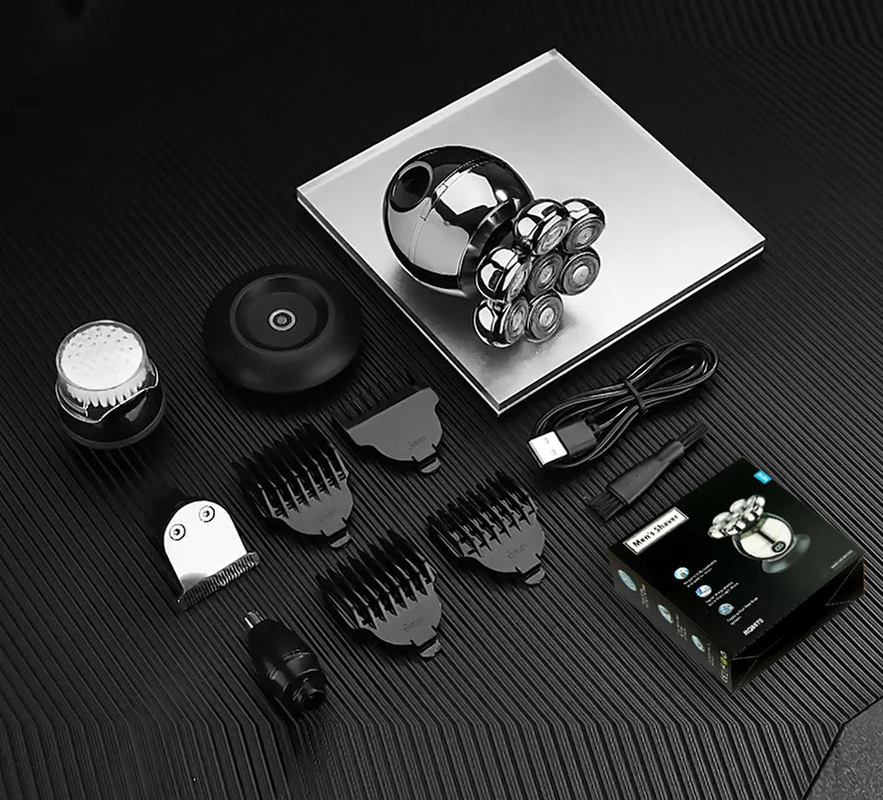 Rasoir Électrique 7D Premium - Rasage Flottant Ultra-Précis pour Homme