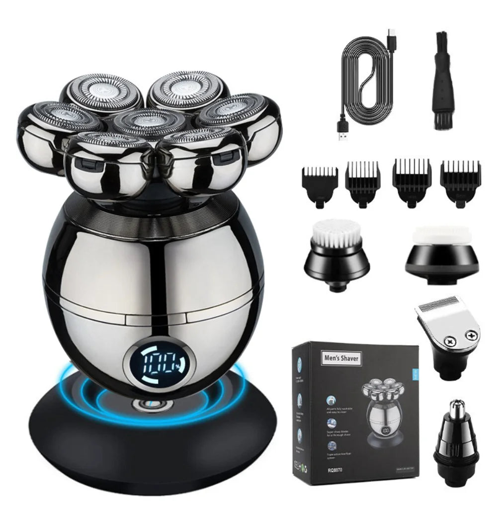 Rasoir Électrique 7D Premium - Rasage Flottant Ultra-Précis pour Homme